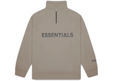 Fear Of God Essentials Half Zip Pullover Sweater - Taupe (FW20)